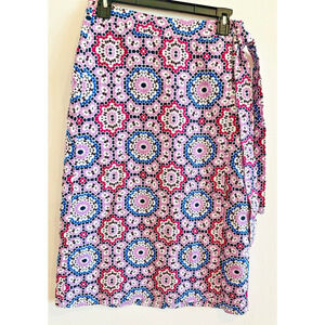 NWT ANN TAYLOR LOFT LINEN BLEND WRAP SKIRT WOMEN'S PETITE SIZE 2